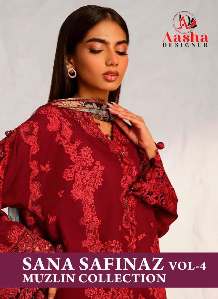 SANA SAFINAZ VOL-4 MUZLIN COLLECTION by Aasha 